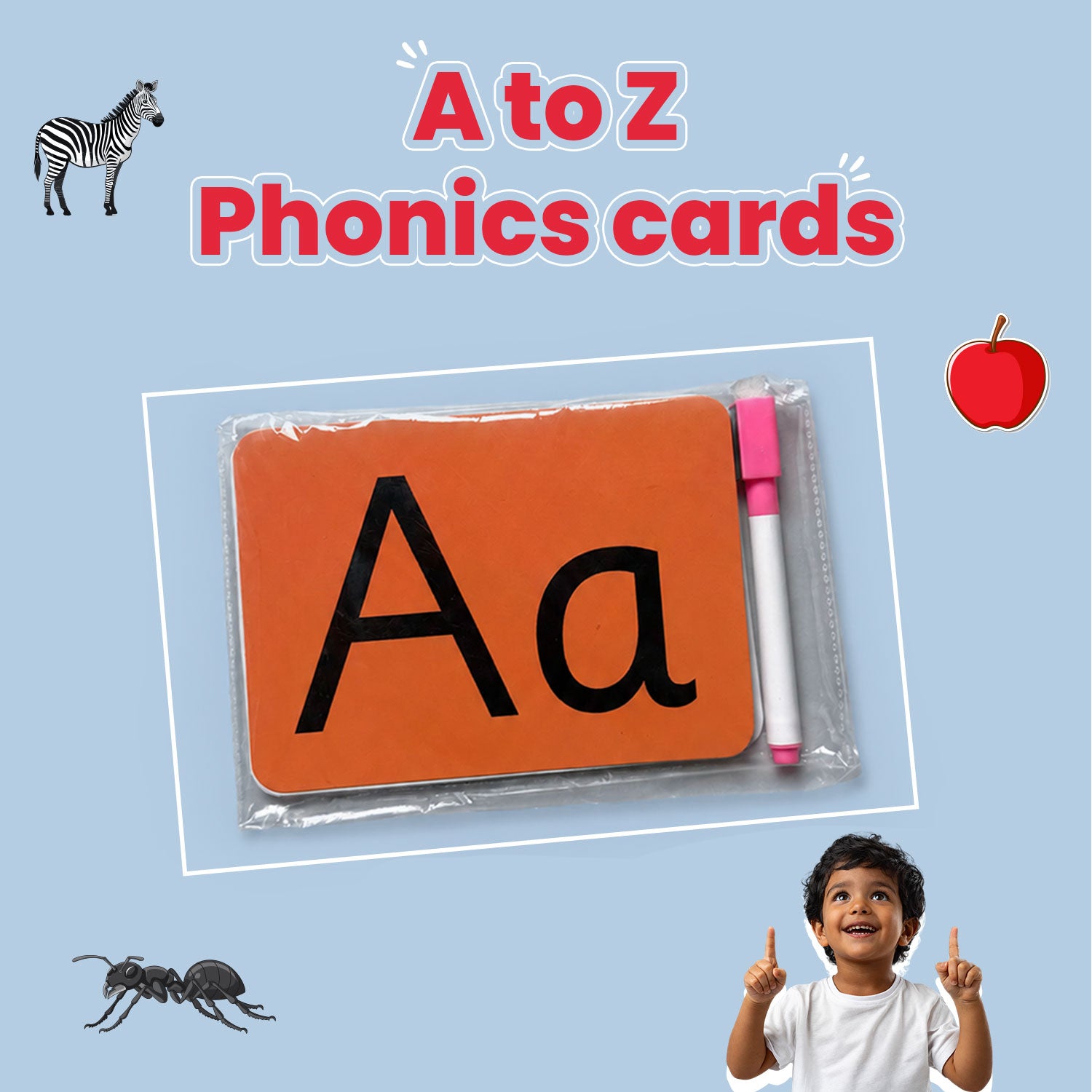 A to Z Phonics cards (Age 2 to 4 Years)