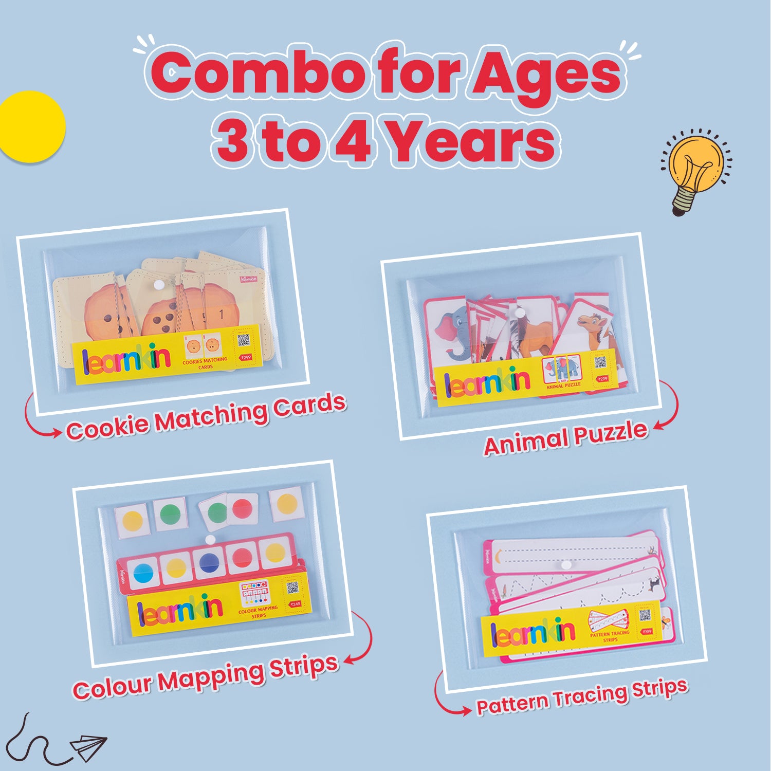 Combo for Ages 3 to 4 Years | Set of 4