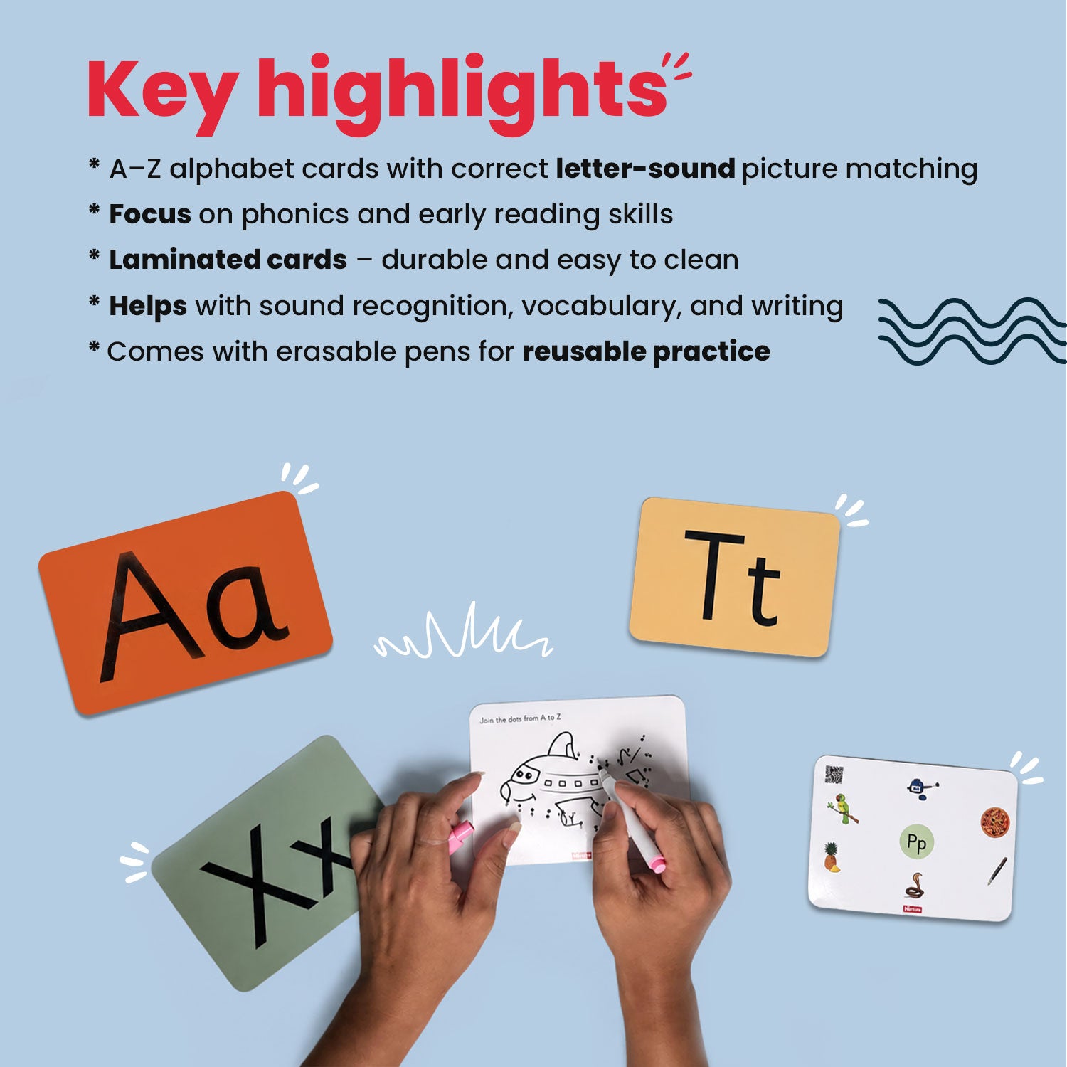 A to Z Phonics cards (Age 2 to 4 Years)