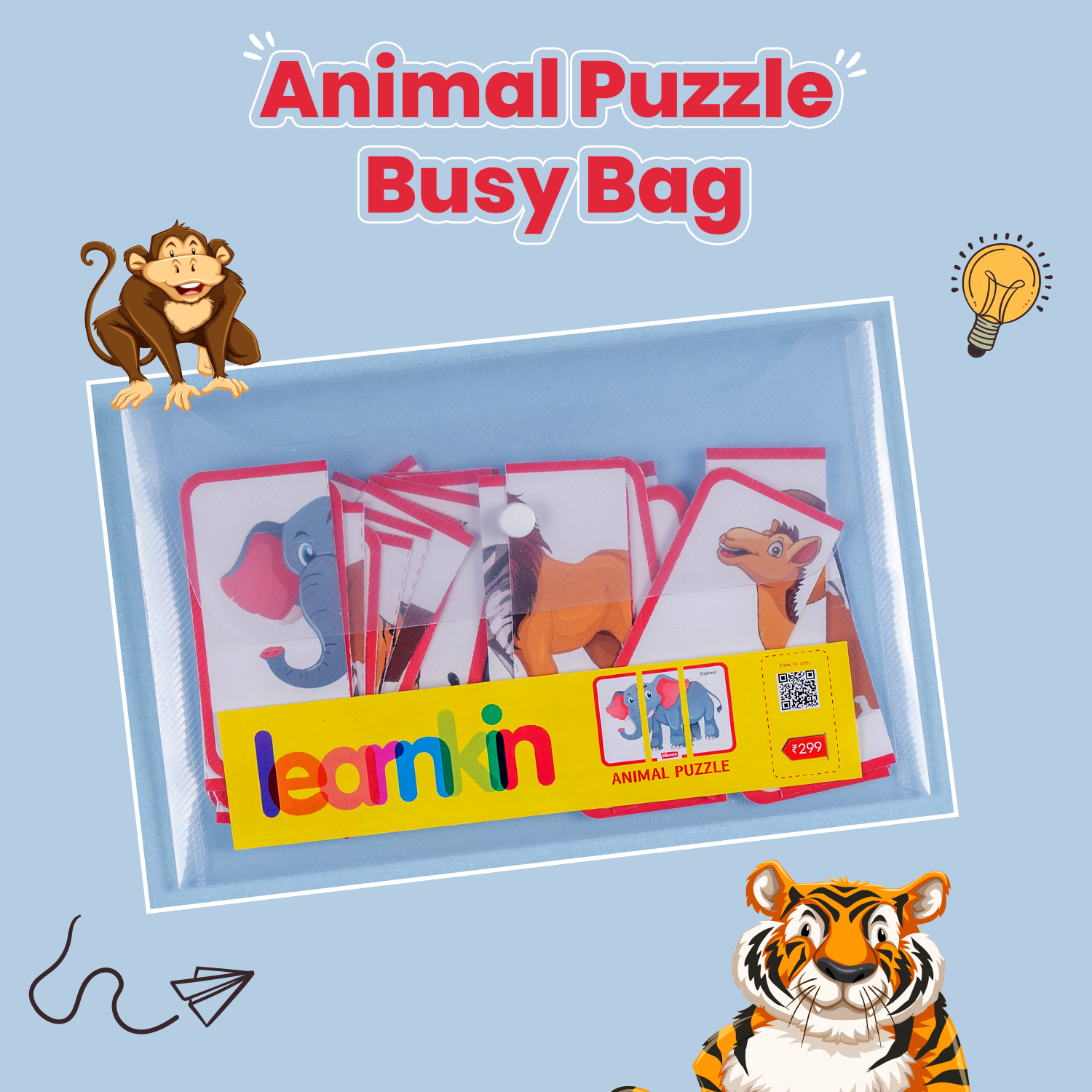 Animal Puzzle NEW (Age 3 to 4 Years) | Busybag