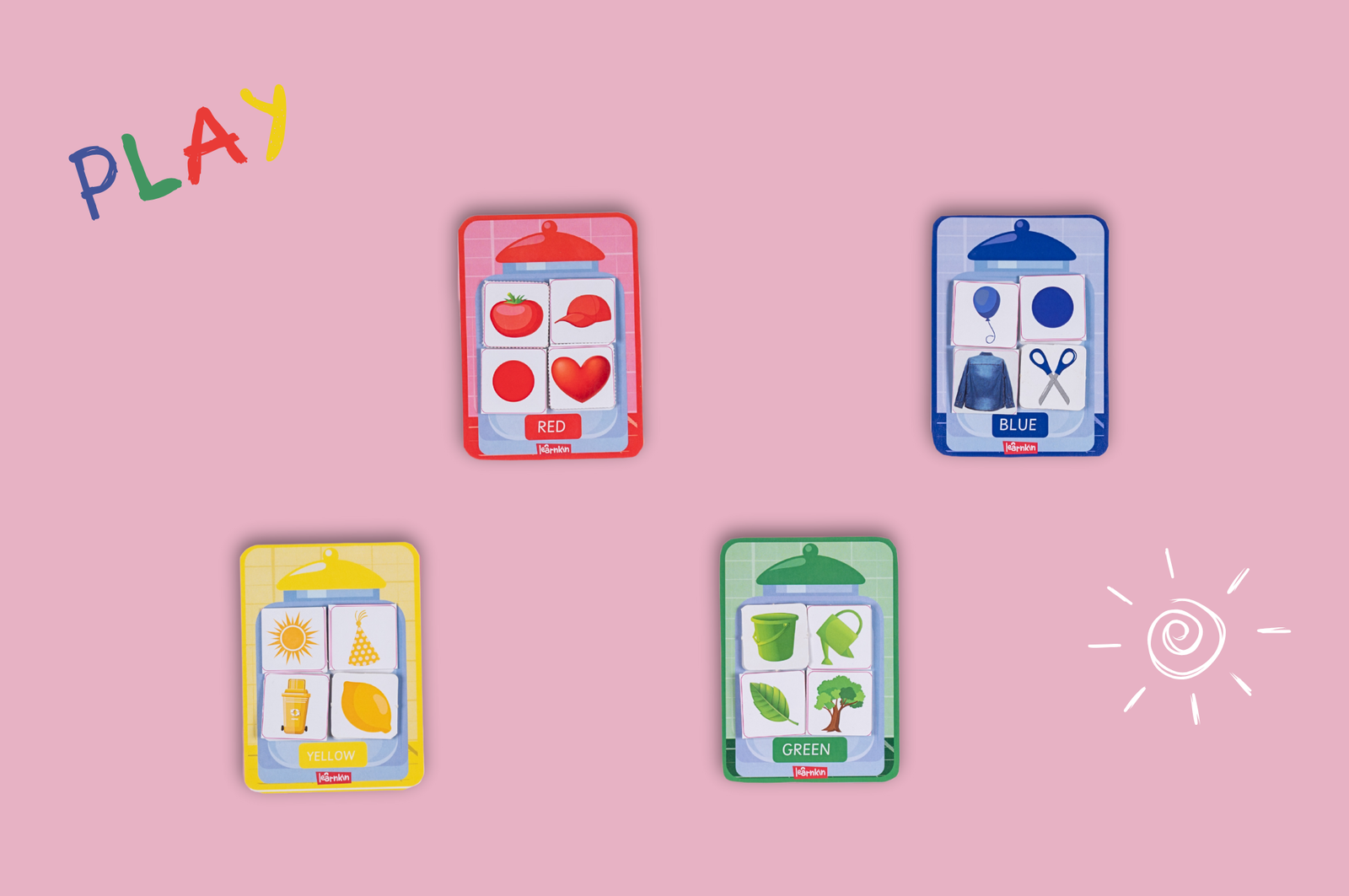 Colours Sorting Jars