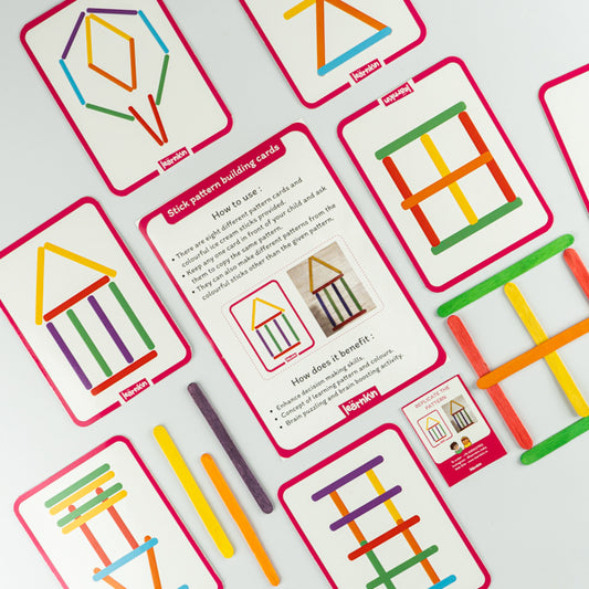 Stick Pattern Building Cards