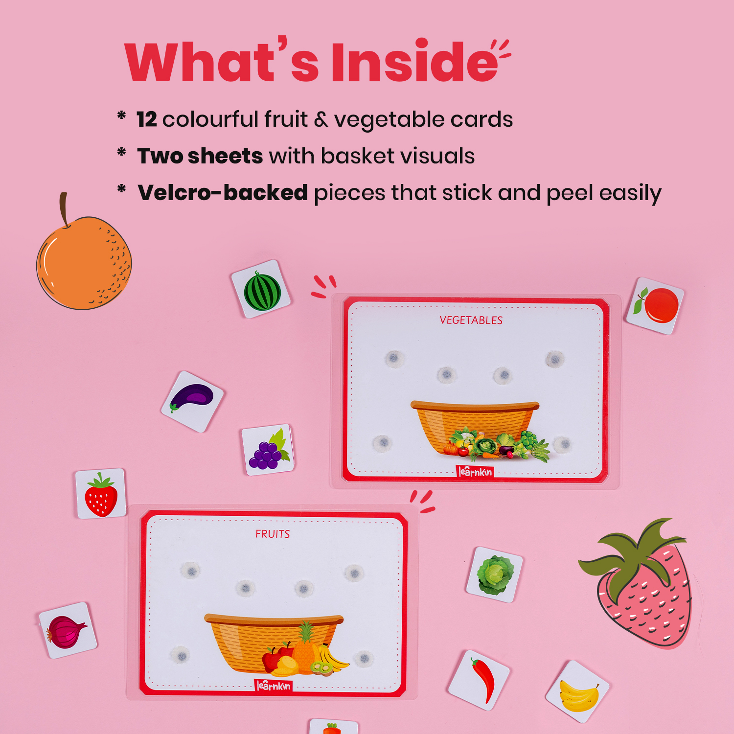 Fruits And Vegetable Sorting (Age 1.5 to 3 Years) | Busybag