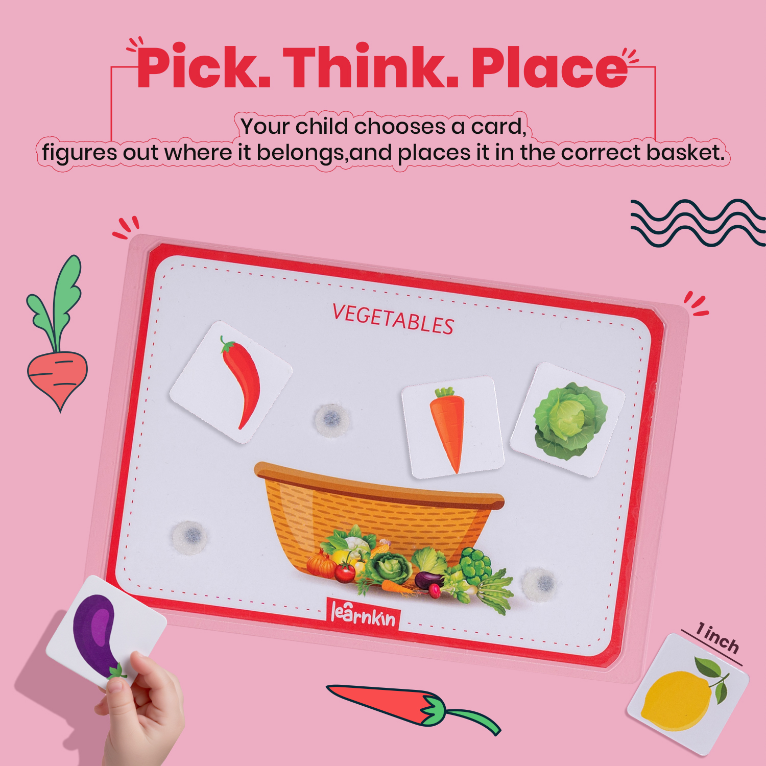 Fruits And Vegetable Sorting (Age 1.5 to 3 Years) | Busybag