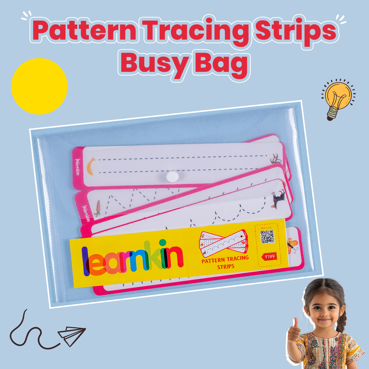 PATTERN TRACING STRIPS (Age 3 to 4 Years) | Busybag