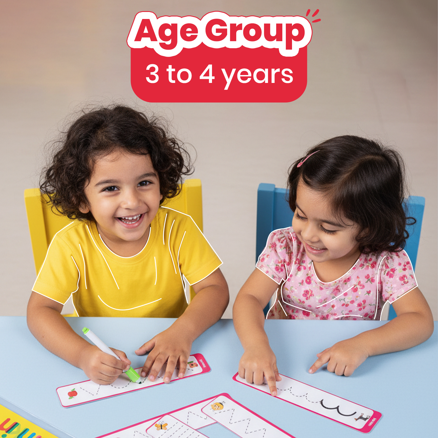 PATTERN TRACING STRIPS (Age 3 to 4 Years) | Busybag