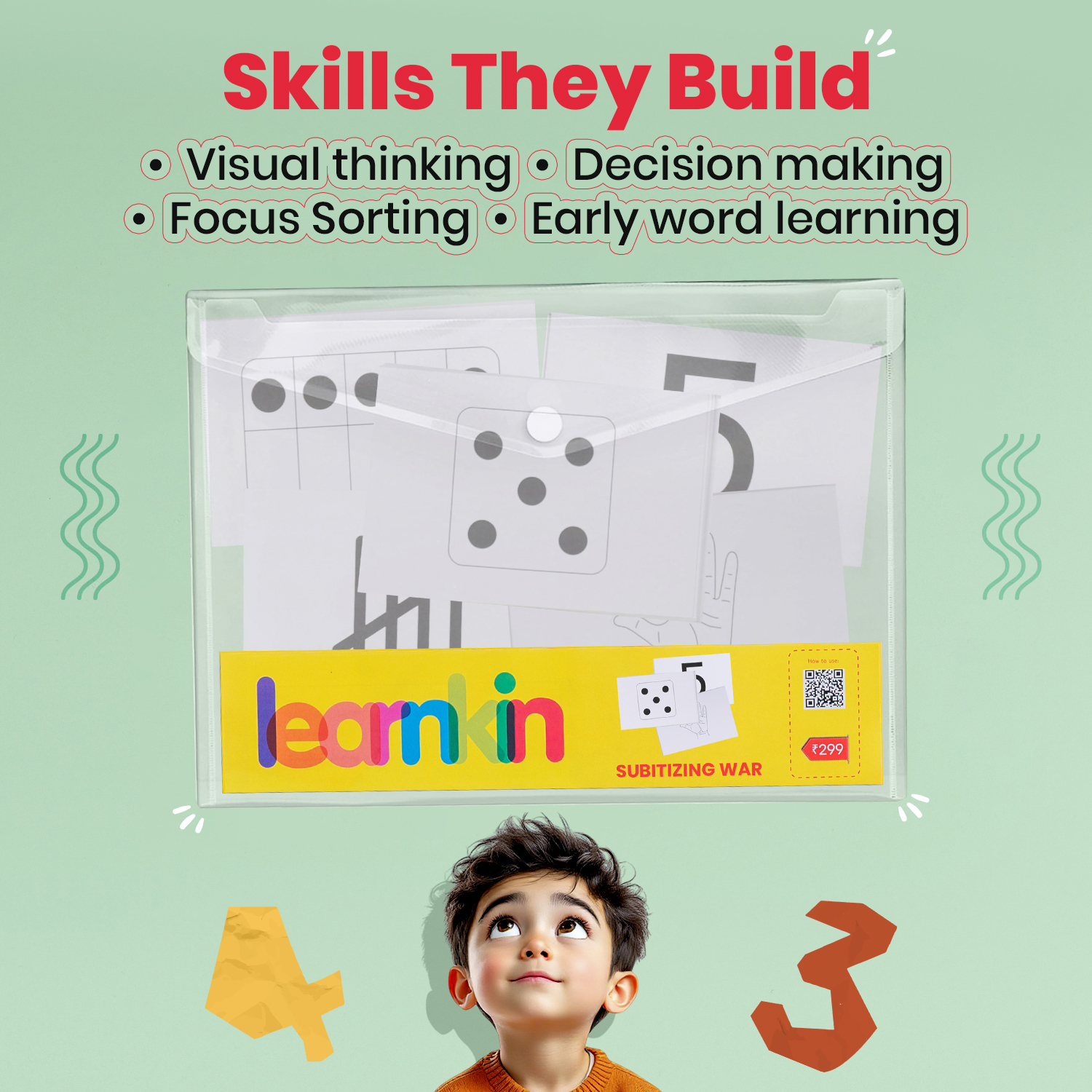 SUBITIZING WAR (Age 5 to 6 Years) | Busybag